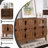 60.5" Mid Century Sideboard Buffet Cabinet With 4 Doors & Adjustable Shelves