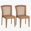 Ensemble de 2 chaises d'appoint empilables Farley-1079243191