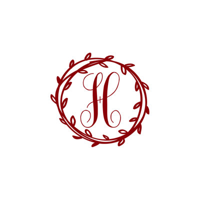 Décalcomanie murale monogramme initial Klar