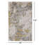 Tapis abstrait doré / gris / argent Annya-29235443