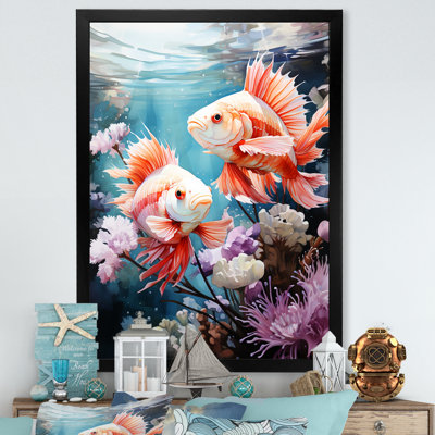 " Perch Fishes In Coral World "