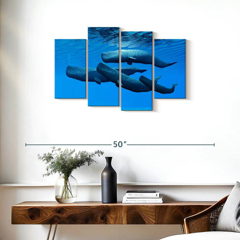 Brampt Sperm Whale Pod, 22"H x 36"W
