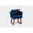 Allison 18'' H Velvet Upholstered Walnut Armchair-17969402