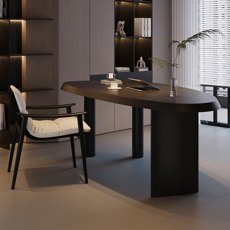 Table de travail 64,96 po Wabi-Sabi, H 29,52 po x l 64,96 po x P 31,10 po