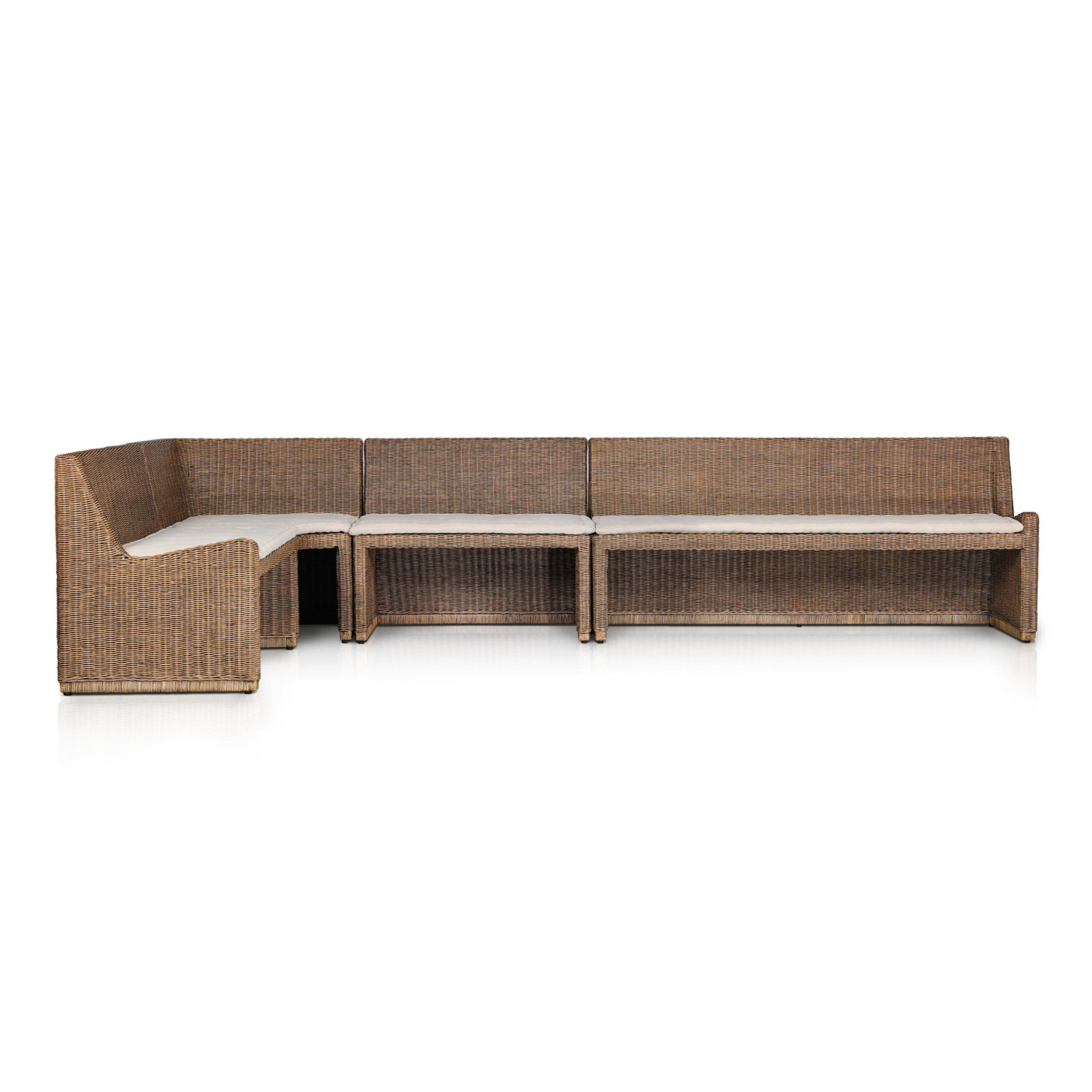 Senna Dining Banquette, 32.5" H x 106.25" W x 83.25" D, Left Hand Facing