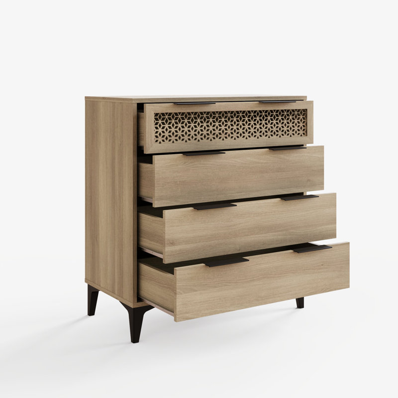 Branscome 74.5cm W 4 - Drawer Chest of Drawers