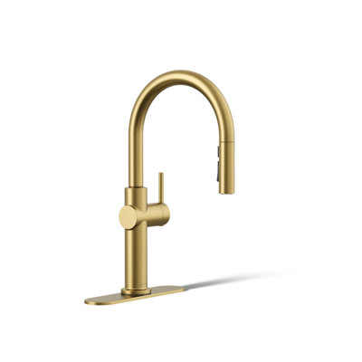 Kohler Crue Single Handle Pull Down Kitchen Faucet with Three-Function Pull Down Sprayer