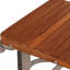 Banc de douche rectangulaire en teck brun 14 po x 18 po