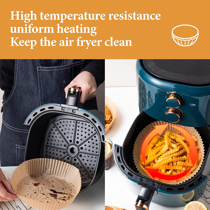 Honoria 8L Air Fryer, 5.6 cm H × 16 cm W × 16 cm D, Round