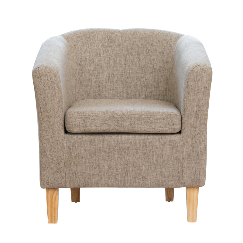 Viola Upholstered Accent Chair, Light Brown