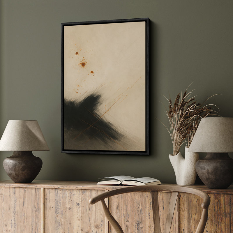 Art mural encadré, rétro, antique, classique pour chambre à coucher , H 24 po x l 16 po, Noir, noir, noir, noir