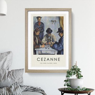 The Card Players Vol.1 by Paul Cezanne - Picture Frame Painting