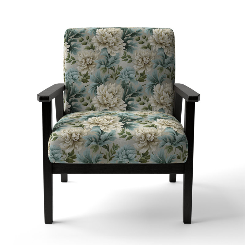 Chaise d'appoint Petal Symphony Green Damask Harmony