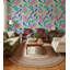 Papier peint floral abstrait mural