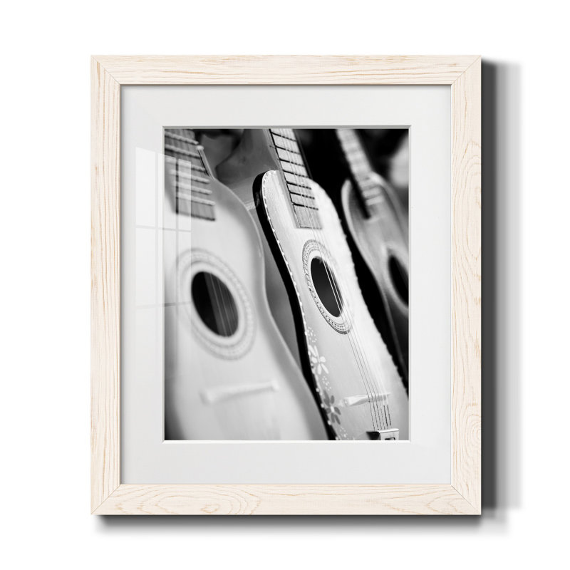 Été délavé - reproduction de photo, H 24 po x l 18 po x P 1,5 po, Papier encadré blanc, Blanc