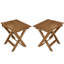 Tabouret de rangement en bois massif Byrne