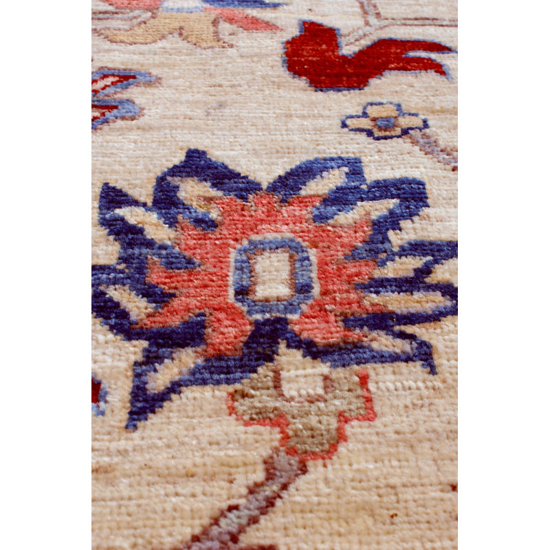 New Turkmen Afghan One-of-a-Kind Rectangle 12'3" X 15'9" Area Rug