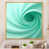 Toile avec cadre flottant or