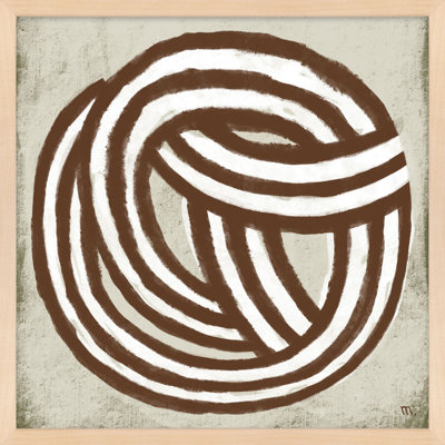 Knotting By Studiom - Framed Wall Art
