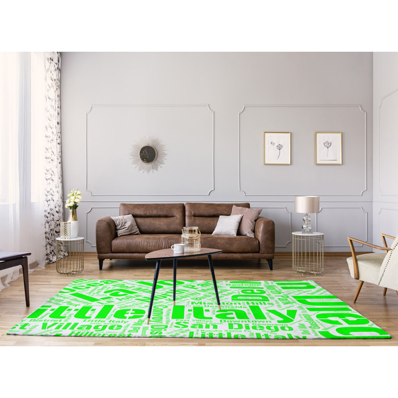 Tapis de zone verte à tissage plat, Rectangle 9 pi x 12 pi