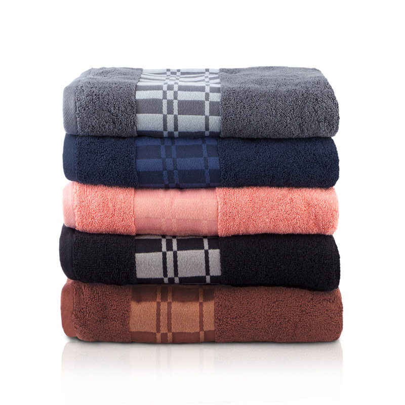 Tyrus Midweight Assorted Bath Towel Set with Multiple Sizes (8-Piece), Chocolate