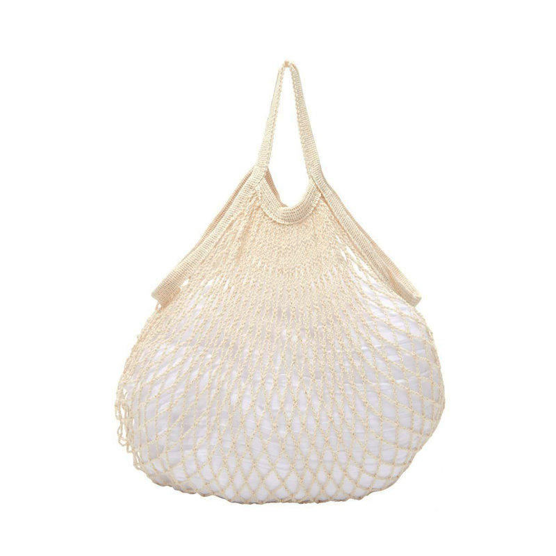 Fixturedisplays® 3 PK Reusable Cotton Mesh Grocery Bags, Lightweight Washable String Bags For Shopping, Fruits, Beach & Daily Use 0B8F2560BB374C7E9C865D209B9B87B3