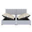 Lit plateforme tapissier luxueux très grand avec rangement à levage hydraulique-651224595