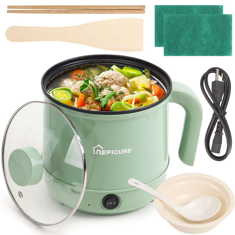 Mijoteuse électrique multifonctionnelle à contrôle de puissance électrique Ramen, Vert
