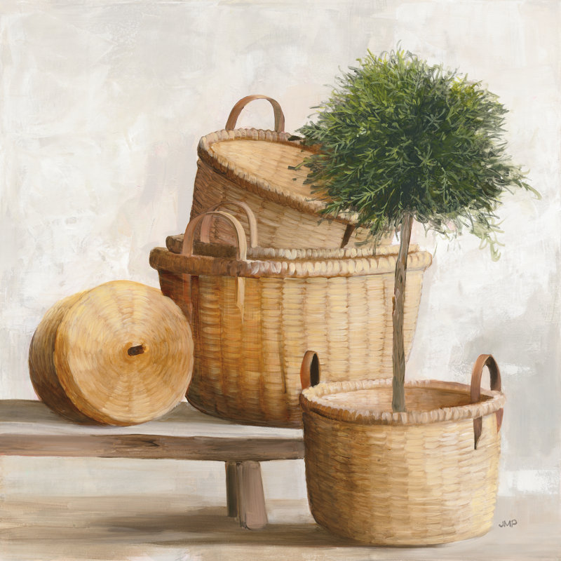«Woven Still Life» par Julia Purinton, reproduction d'art, H 12 po x l 12 po, Non, Wrapped Canvas