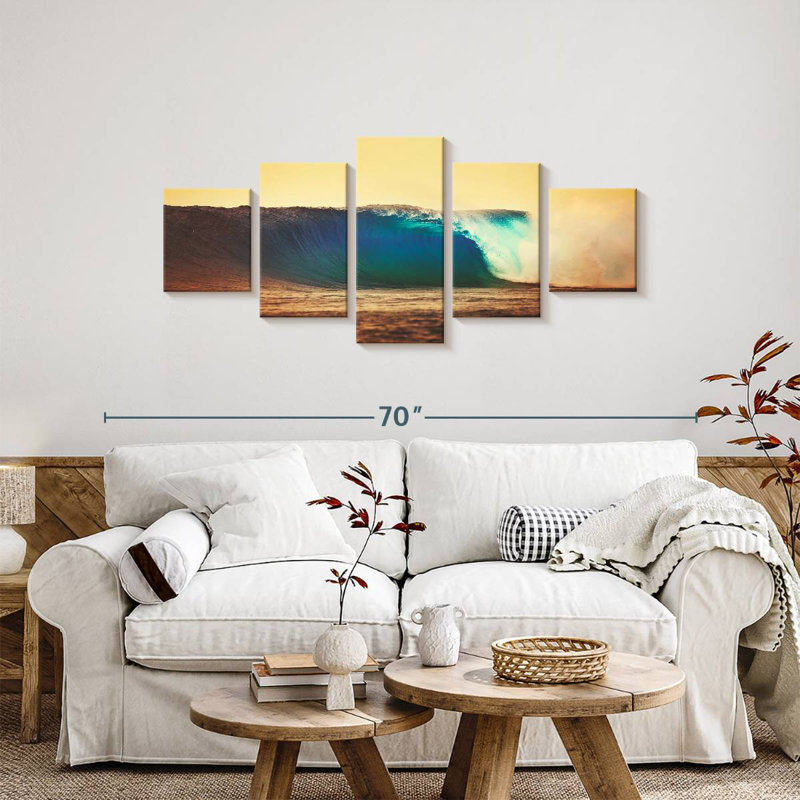 Crashing Sea Wave, H 24 po x l 55 po