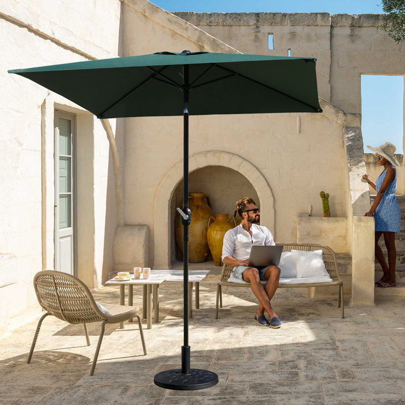 Parasol de marché carré Mushtaaq