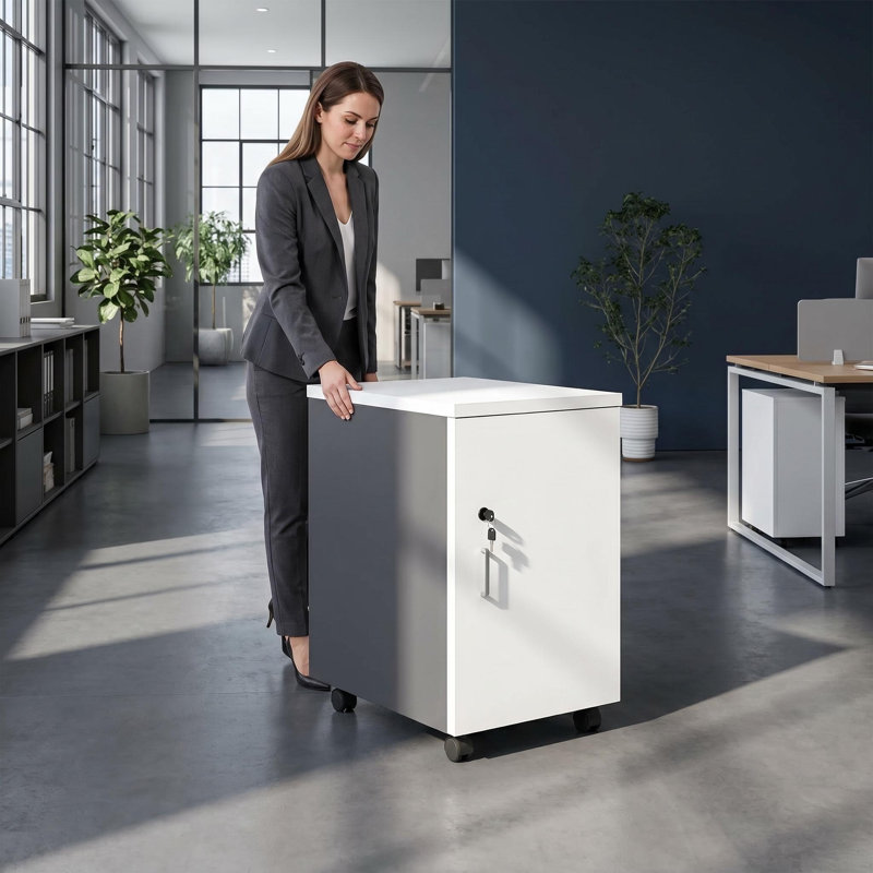 Lockable Mobile File Cabinet