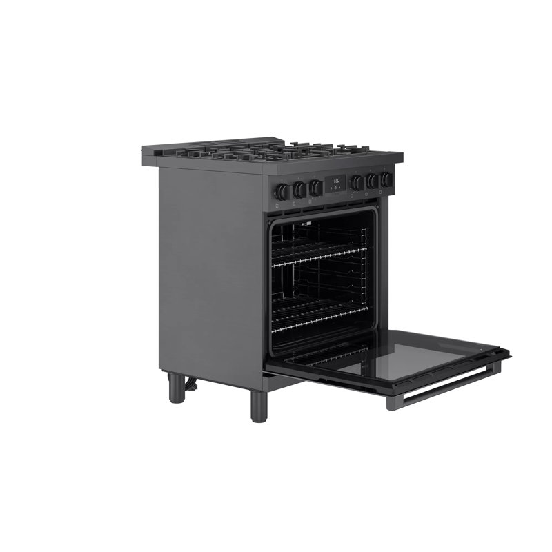 800 Series 30" 3.7 cu. ft. Freestanding Gas Range, Black