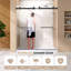 Porte de douche coulissante double sans cadre de 56 à 60 po x H 76 po avec verre trempé de 5/16 po-101838247