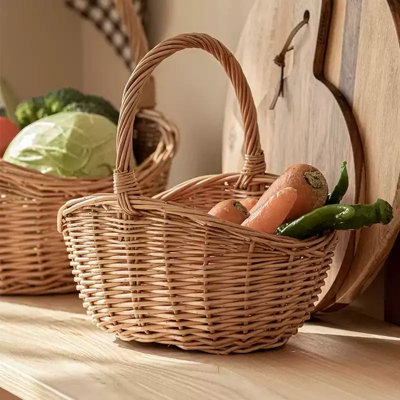 Panier de marché classique en osier
