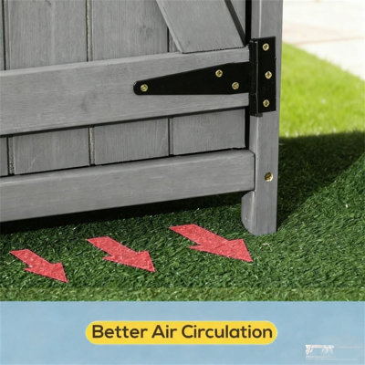 【wooden Garden Shed Tool Organizer】– Waterproof Asphalt Roof For Garden Tool Storage & Outdoor Organization