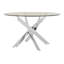 Round Glass Top Metal Base Dining Table