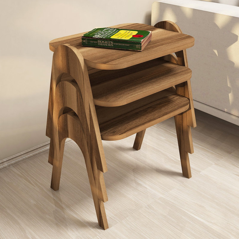 Side Table Set, Walnut
