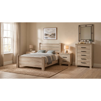Oliver Weathered Oak Queen 4-piece Bedroom Set