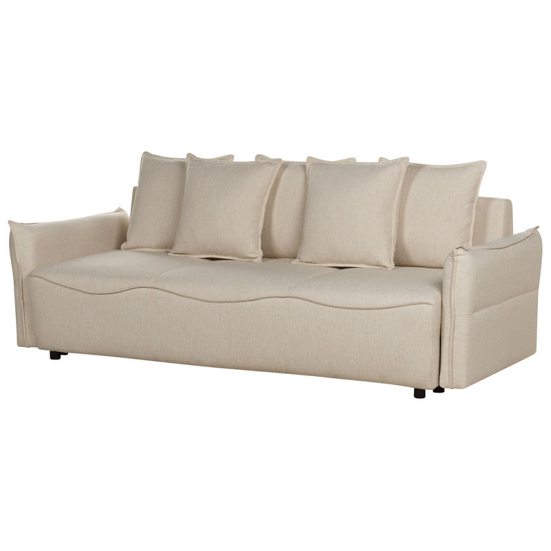 Angleica 3 Seater Sofa Bed, Beige
