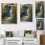 Porte de jardin bleue et rose Robertina III sur toile-88524943-88524942