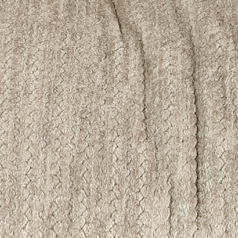 Repose-pieds carré Liny, microfibre 45 po, bois massif, Brun