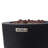 Emestine Lava Tube 28" Outdoor Concrete Column Propane Fire Pit 40,000 BTU - Includes Lava Rocks & PVC Cover