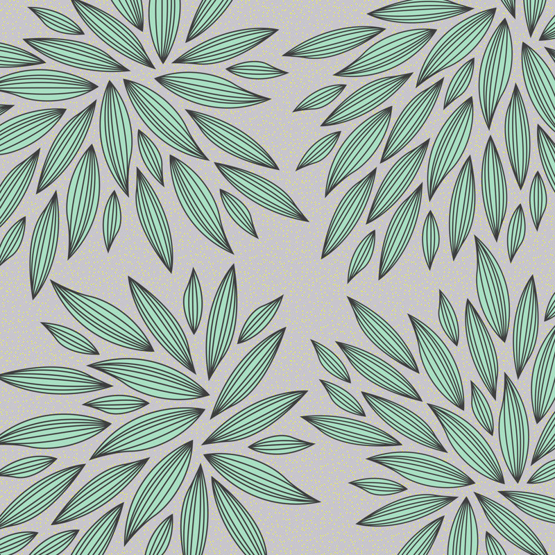 Robbs Gabi Mint - reproduction d'art sur toile tendue, H 36 po x l 36 po, Non, Toile tendue