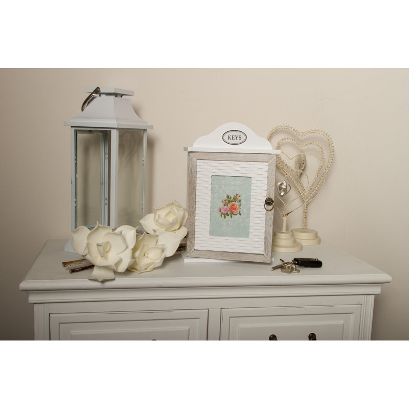 Solid + Manufactured Wood Wall Organizer with Key Box