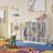 5-Section Classroom Coat Locker with 9 Cubbies, Daycare Cubby Storage Organizer with 10 Hooks-1806861379