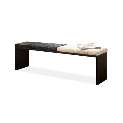 Black Upholstered Bench