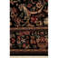 Shah Wool Oriental Area Rug in Plum/Black/Beige