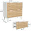 Armoire de rangement en bois, classeur avec tiroir-123953141