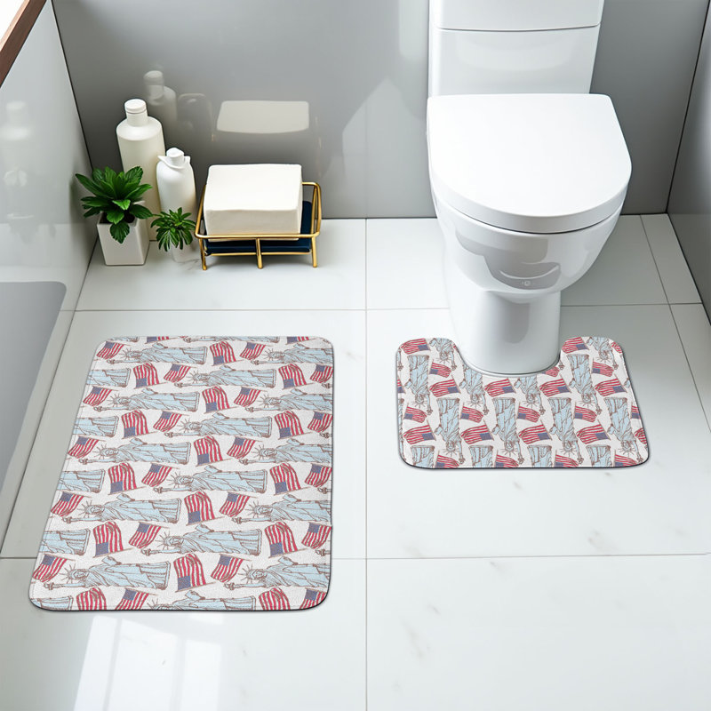 Ensemble de tapis de salle de bain  4 juillet 2 pièces